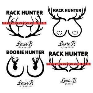 Rack Hunter Decals Hunting Adult Humor Stickers Toolbox Decal Cup Decal Computer